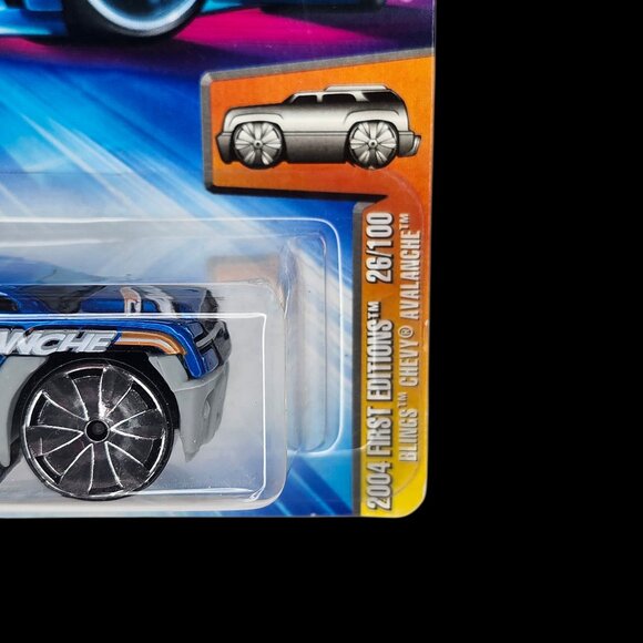 🆕️ HOT WHEELS Blings Chevy Avalanche 2004 First Editions - Picture 5 of 7